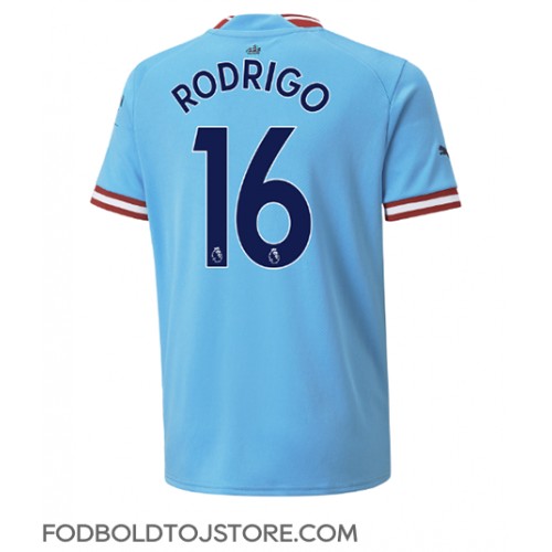 Manchester City Rodri Hernandez #16 Hjemmebanetrøje 2022-23 Kortærmet